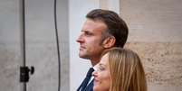 Macron e Giorgia Meloni   Foto: Getty Images