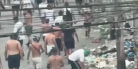 Confusão entre torcedores ocorreu na comunidade da Chatuba, em Mesquita, no Rio de Janeiro  Foto: Reprodução/X