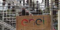 Placa com logo da Enel e informa&ccedil;&atilde;o 'Subesta&ccedil;&atilde;o Anhembi'  Foto: Getty Images / BBC News Brasil