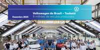 F&aacute;brica do Volkswagen Tera e Polo j&aacute; produziu mais de 8 milh&otilde;es de carros  Foto: VW/Divulga&ccedil;&atilde;o