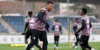 Vini Jr durante treinamento do Real Madrid - Foto: Pedro Castillo / Real Madrid / Jogada10