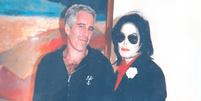 Epstein posa com Michael Jackson  Foto: Departamento de Justi&ccedil;a dos EUA / BBC News Brasil