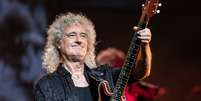 Brian May, guitarrista do Queen, em 2023 Foto: Miikka Skaffari / Getty Images / Rolling Stone Brasil