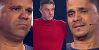 Glaucio, Luciano Huck e Jonas no The Wall, quadro do Doming&atilde;o com Huck (Reprodu&ccedil;&atilde;o/TV Globo)  Foto: Contigo