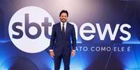 F&aacute;bio Faria no evento de lan&ccedil;amento do canal de not&iacute;cias: "O lado do SBT News &eacute; o Brasil&rdquo;, afirma  Foto: Lourival Ribeiro/SBT e Rogerio Pallatta/SBT