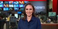 Cecília Flesch na época em que era âncora do 'Em Ponto' nas manhãs da GloboNews  Foto: Reprodução