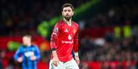 Bruno Fernandes (Manchester United) durante jogo contra o Bournemouth, no dia 15.12.2025 Foto: Every Second Media / Alamy