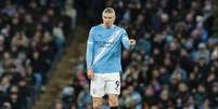Erling Haaland (Manchester City) durante jogo contra o West Ham, no dia 20.12.2025 Foto: News Images / Alamy