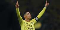 Cristiano Ronaldo marcou um tento de letra neste s&aacute;bado (27) - Foto: Divulga&ccedil;&atilde;o/Al Nassr / Jogada10