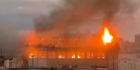 Incêndio atinge Colégio Marista Santa Maria  Foto: Reprodução/X