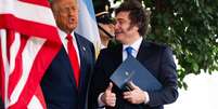 Aliado de Trump, Milei esteve no Brasil e fez duras cr&iacute;ticas ao governo Foto: Getty Images