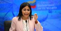 Delcy Rodr&iacute;guez faz parte do n&uacute;cleo de poder de Maduro.  Foto: Getty Images / BBC News Brasil
