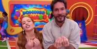 Viih Tube e Eliezer no 'Domingo Animado'  Foto: Reprodu&ccedil;&atilde;o/ SBT / Contigo