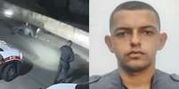 O soldado da Polícia Militar Lucas Lopes Bernardo morreu durante abordagem neste domingo, 4 de janeiro de 2026.  Foto: Reprodução/TV Globo e Arquivo pessoal/Lucas Lopes Bernardo / Estadão