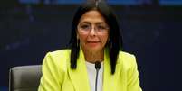 Presidente interina da Venezuela, Delcy Rodr&iacute;guez, adotou um tom mais moderado ao defender di&aacute;logo e coopera&ccedil;&atilde;o com os Estados Unidos  Foto: REUTERS/Leonardo Fernandez Viloria