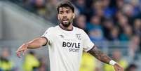 Lucas Paquet&aacute; (West Ham) durante jogo contra o Everton, no dia 29/09/2025 Foto: Associated Press / Alamy