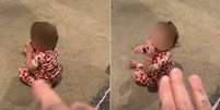 mãe deixa bebê de 10 meses, colocar vape na boca  Foto: Reprodução/Redes Sociais / Contigo