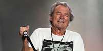 O vocalista Ian Gillan, do Deep Purple, em show no Best of Blues and Rock 2025 Foto: Ellen Artie @ellenartie para Rolling Stone Brasil / Rolling Stone Brasil
