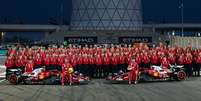 Foto de família da Ferrari em Abu Dhabi: muitos ferimentos e um ano cheio de problemas Foto: Scuderia Ferrari HP / X