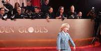 O ator mirim Duke McCloud roubou a cena no tapete vermelho do Globo de Ouro  Foto: Christina House/Los Angeles Times / Getty Images