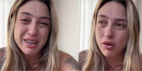 Tati Dias chorou nesta segunda-feira, 12, ao comentar o fim do noivado com a cantora Lauana Prado  Foto: Reprodução/Instagram:@tatiidias