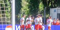 Jogadores do time sub-20 do Red Bull Bragantino. Foto: Fernando Roberto/Red Bull Bragantino / Esporte News Mundo