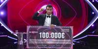 O vencedor do 'Big Brother' de Portugal, Luís Gonçalves  Foto: Divulgação/TVI