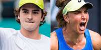 Jo&atilde;o Fonseca e Bia Haddad conheceram seus advers&aacute;rios no Australian Open.  Foto: Reprodu&ccedil;&atilde;o/Miami Open via X e Rob Prange/Bad Homburg Open / Estad&atilde;o
