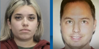 Investifações apontam que Juliana Peres Magalhães, à esquerda, e Brandon Banfield, à direita, estavam envolvidos em um relacionamento romântico e teriam planejado juntos o assassinato  Foto: Reprodução/WUSA-TV