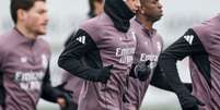 Foto: Divulga&ccedil;&atilde;o - Legenda: Jogadores do Real Madrid durante treinamento da equipe / Jogada10