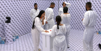 Participante desiste de entrar no quarto branco  Foto: Reprodu&ccedil;&atilde;o/Globo