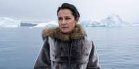 A ministra Birgitte Nyborg na Groenl&acirc;ndia: as tr&ecirc;s grandes pot&ecirc;ncias t&ecirc;m interesse na ilha  Foto: Mike Koll&ouml;ffel/Netflix/Reprodu&ccedil;&atilde;o