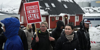 População da Groenlândia  Foto: Alessandro Rampazzo / AFP