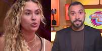 Sarah Andrade, participante do BBB 26, e Gil do Vigor (Reprodu&ccedil;&atilde;o/TV Globo) Foto: Contigo