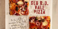 Pizzaria “Da Mooca Pizza Shop” lançou uma campanha em que pessoas que apresentarem um Boletim de Ocorrência comprovando terem sido vítimas de assalto em Pinheiros ganham uma fatia de pizza  Foto: Reprodução/Instagram:@damoocapizzashop