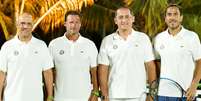 Ex  Foto: tenistas disputaram uma partida de exibição no Rackets in Paradise - ( divulgação/ Rackets in Paradise) / Sportbuzz