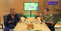 Rita Cadillac interrompeu a entrevista com Roger Turchetti na grava&ccedil;&atilde;o do podcast Interven&ccedil;&atilde;o  Foto: Reprodu&ccedil;&atilde;o/YouTube