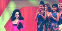A miss Venezuela Jacqueline Aguilera Marcano durante o Miss Mundo de 1995, do qual ela saiu vencedora  Foto: AFP via Getty Images / BBC News Brasil