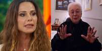 Viviane Ara&uacute;jo e Aguinaldo Silva falaram no Encontro sobre Tr&ecirc;s Gra&ccedil;as (Reprodu&ccedil;&atilde;o/TV Globo)  Foto: Contigo