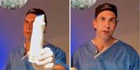M&eacute;dico coloproctologista Daniel Brosco fez v&iacute;deo falando sobre riscos de introduzir objetos no reto Foto: Reprodu&ccedil;&atilde;o/Instagram