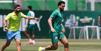 Felipe Anderson vinha de recuperação de lesão no tornozelo –  Foto: Cesar Greco / Palmeiras / Jogada10