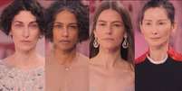 Algumas das modelos experientes na passarela da Chanel em Paris: a beleza da maturidade  Foto: Reprodu&ccedil;&atilde;o/YouTube