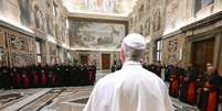 Le&atilde;o XIV cobrou justi&ccedil;a para lidar com crimes na Santa S&eacute;  Foto: ANSA / Ansa - Brasil
