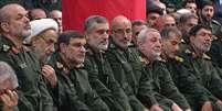 Guardiões da Revolução reunidos durante um discurso do líder supremo iraniano, Ali Khamenei.  Foto: © Program33 / RFI