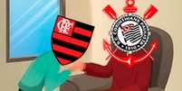 Corinthians provoca o Flamengo  Foto: Reprodução/X/Corinthians