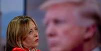 A primeira-ministra italiana, Giorgia Meloni, pr&oacute;xima a Trump, lembrou que o 'respeito' &eacute; fundamental para manter alian&ccedil;as  Foto: Antonio Masiello/Getty Images / BBC News Brasil