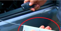O Golpe do Chapolin tem se espalhado pelo Brasil e tem como alvo carros com sistemas de travamento automático  Foto: Reprodução/Guarda Municipal de São José (SC)