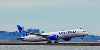 Foto de um Boeing 787-9 Dreamliner da United Airlines  Foto: Reprodu&ccedil;&atilde;o/Instagram