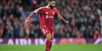 Mohamed Salah (Liverpool) durante jogo contra o Qrabag, no dia 28.01.2026 Foto: PA Images / Alamy