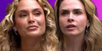 Para o p&uacute;blico majorit&aacute;rio do 'BBB26', Sarah Andrade representa a direita no espectro pol&iacute;tico enquanto Ana Paula Renault encarna a esquerda  Foto: Fotomontagem: Sala de TV (Reprodu&ccedil;&otilde;es/TV Globo)